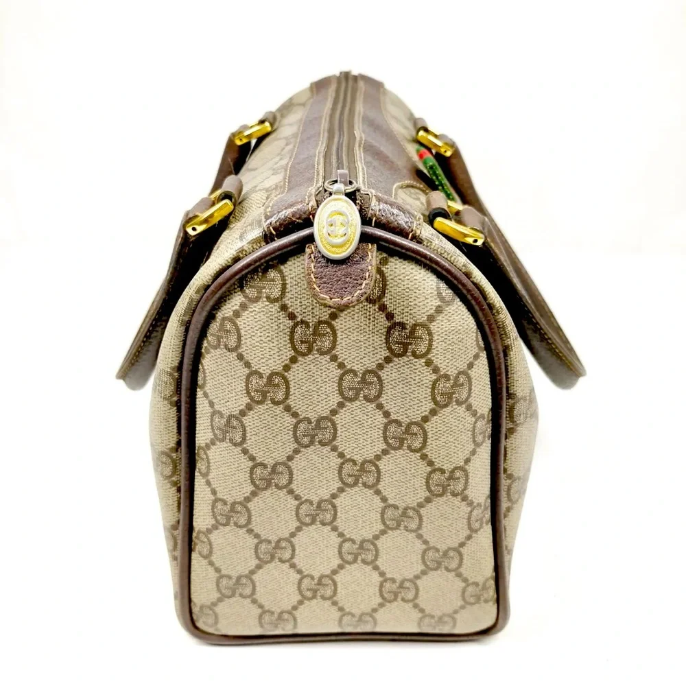 Vintage Gucci Hand Bag Sherry Line Brown PVC made in Italy 🇮🇹❤️🌹❤️🌹 - Picture 3 of 9